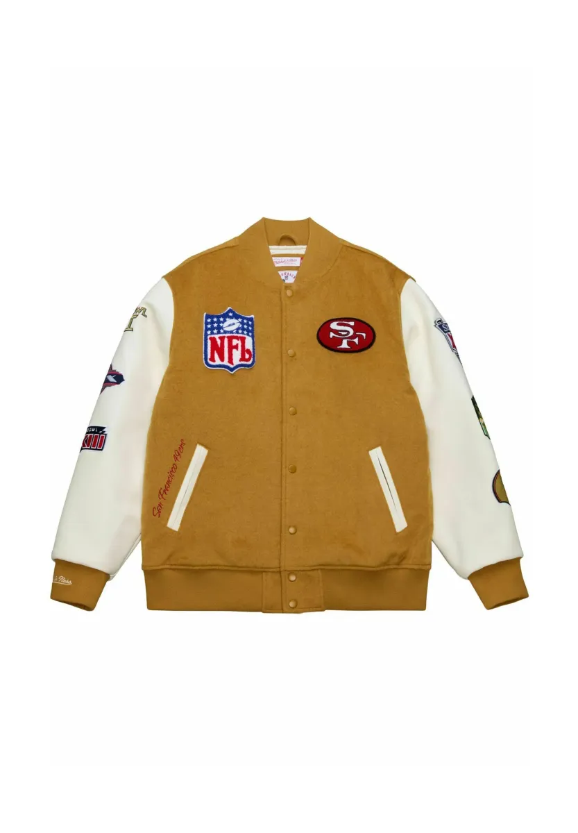 VARSITY DUSTED SAN FRANCISCO 49ERS - Fleecejacke - brown