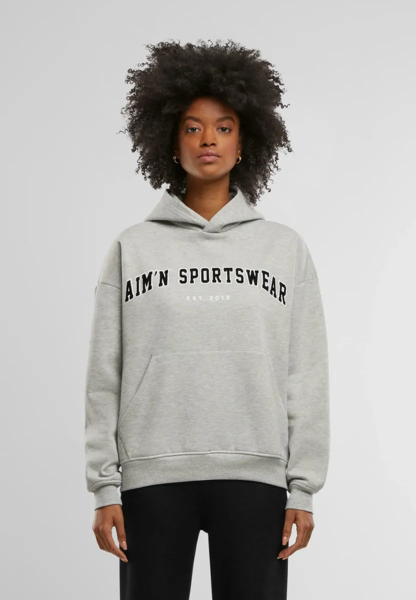 VARSITY - Kapuzenpullover - grey melange