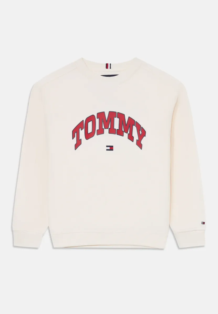 VARSITY RAISED PRINT - Sweatshirt - ivory