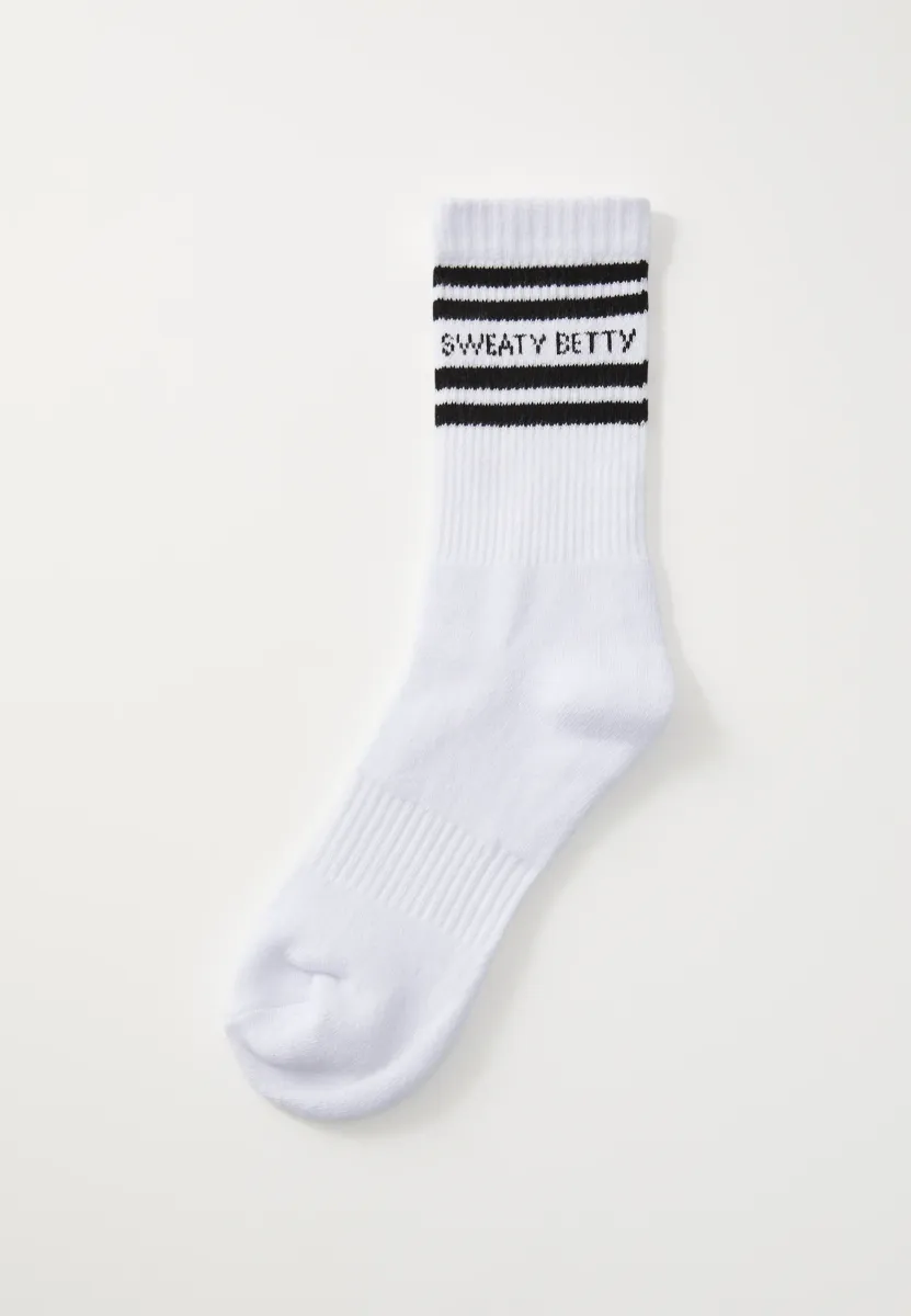 VARSITY SLOGAN - Sportsocken - white/black