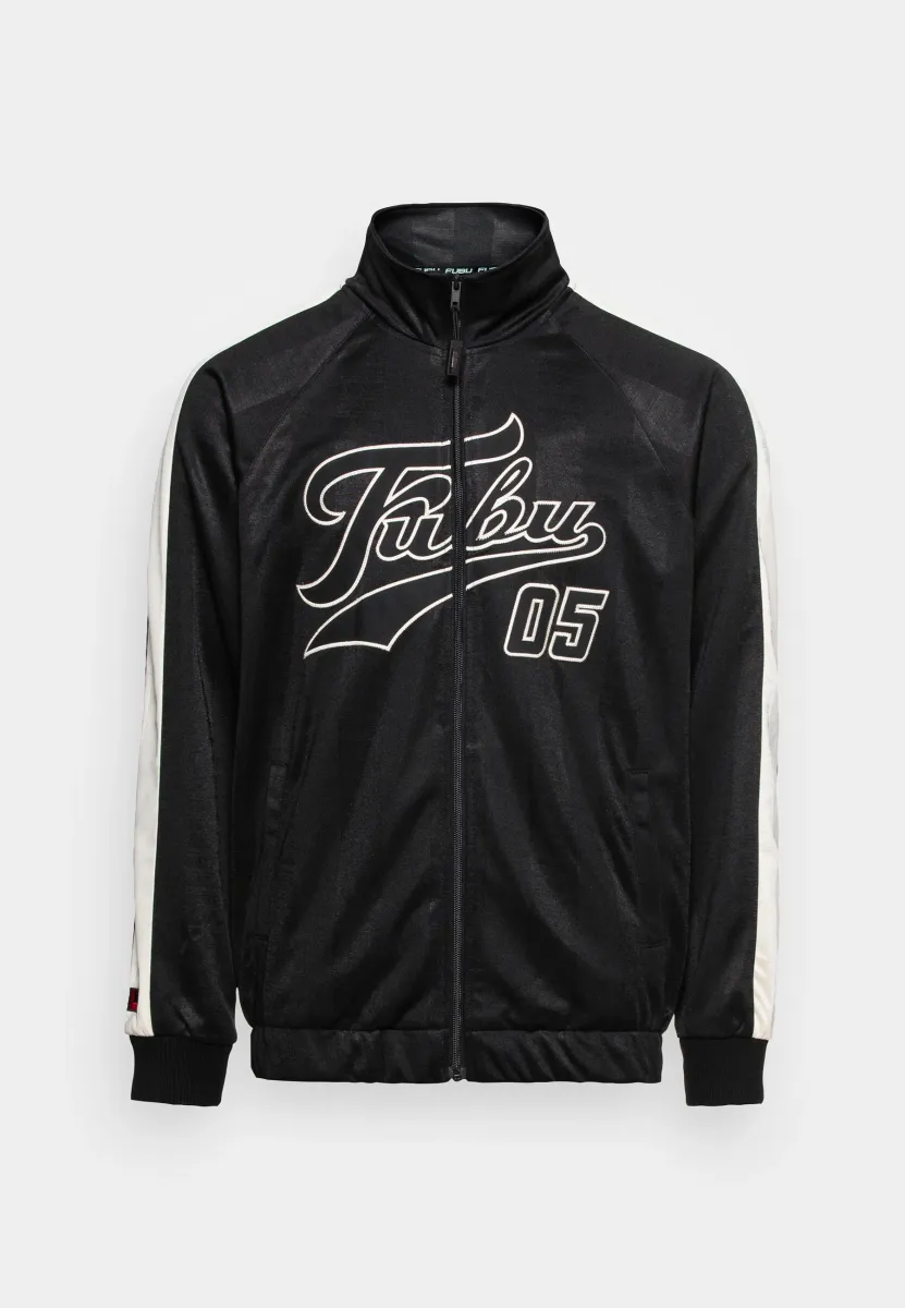 VARSITY STRIPED TRACK JACKET UNISEX - Trainingsjacke - black