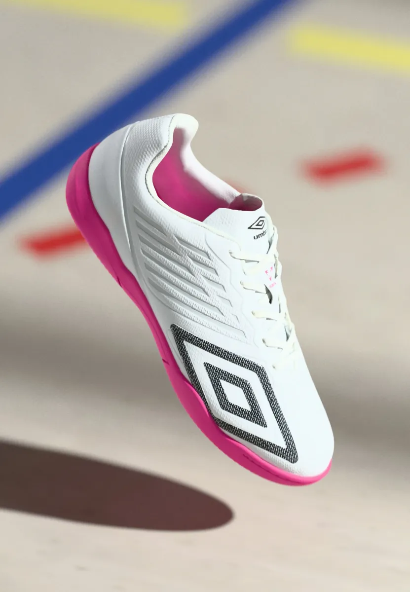 VELOCITA DECIMO SQUAD IC - Indoor-Fußballschuhe - white/black/pink glo