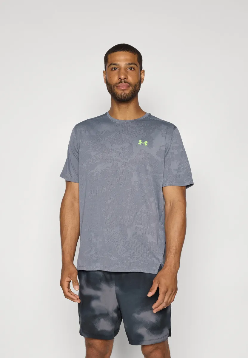 VENT - Sport T-Shirt - castlerock/hyper green
