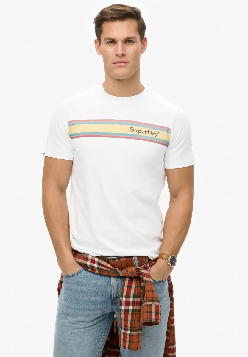 VENUE LOGO STRIPE - T-Shirt print - optic