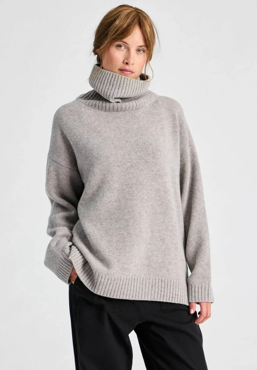 VERA - Strickpullover - stone grey