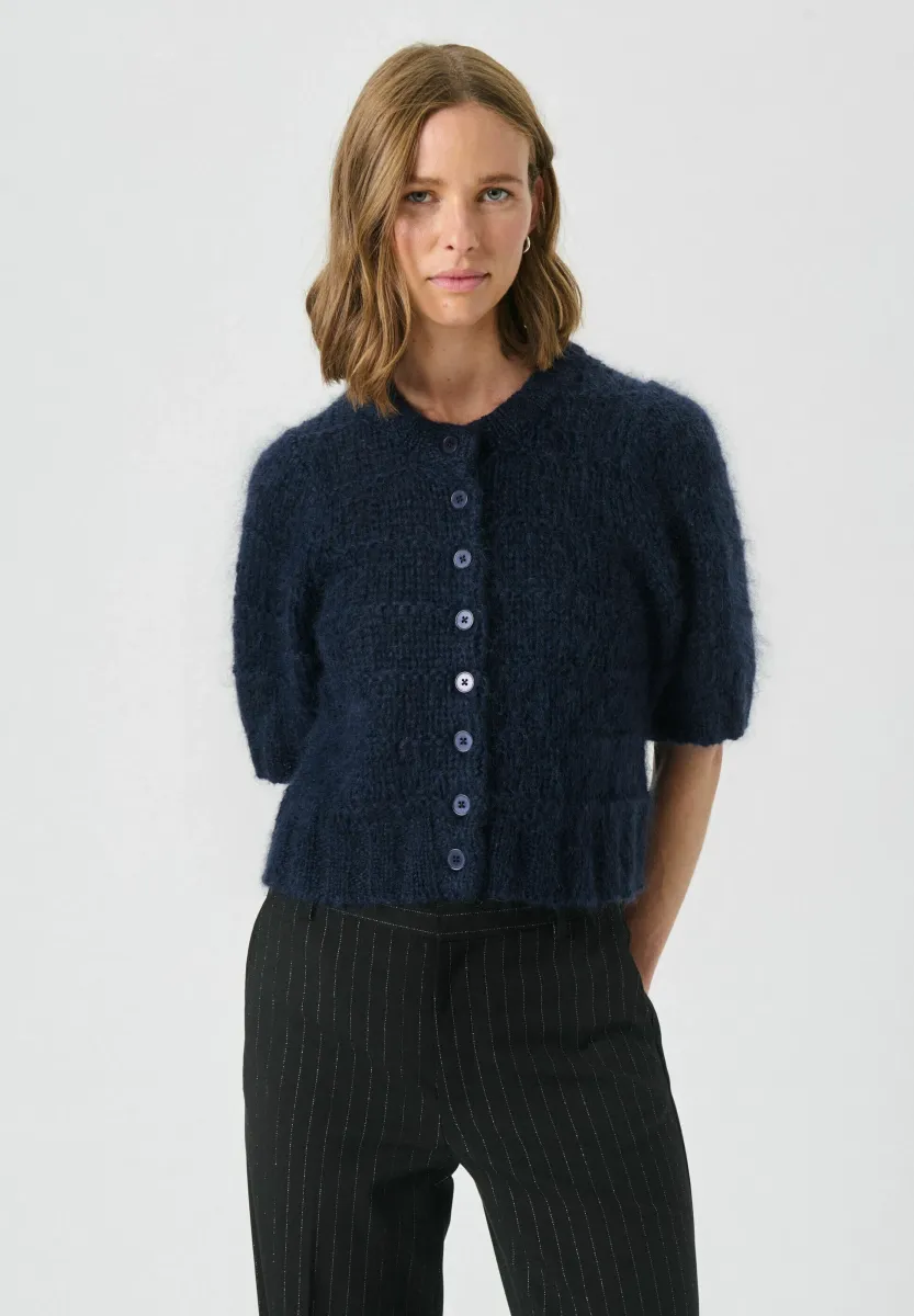 VERNONAPW CA - Strickjacke - peacoat