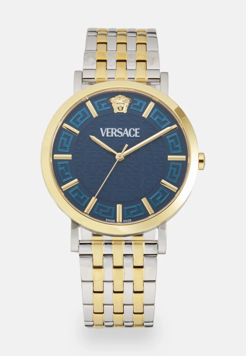 VERSACE GRECA SLIM (WC-8Q) - Uhr - dark blue/silver-coloured/gold-coloured