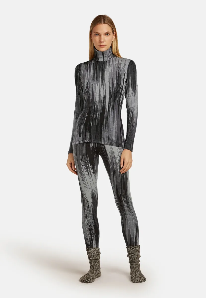 VERTEX LS HALF Z PEAK AOP - Langarmshirt - black obsidian alloy j