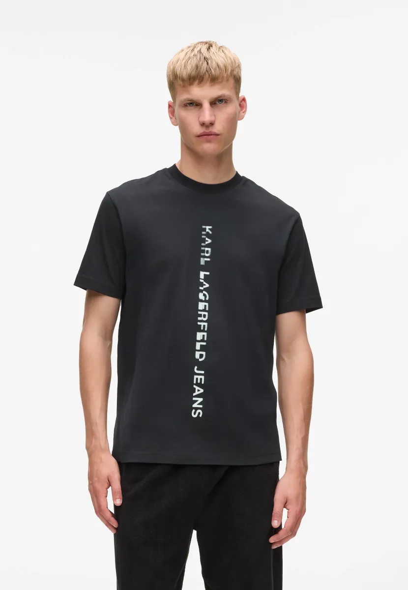 VERTICAL LOGO - T-Shirt print - black