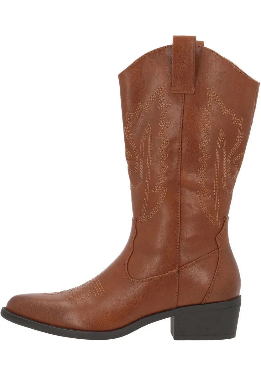 VESTIAS - Cowboy-/Bikerboot - cognac