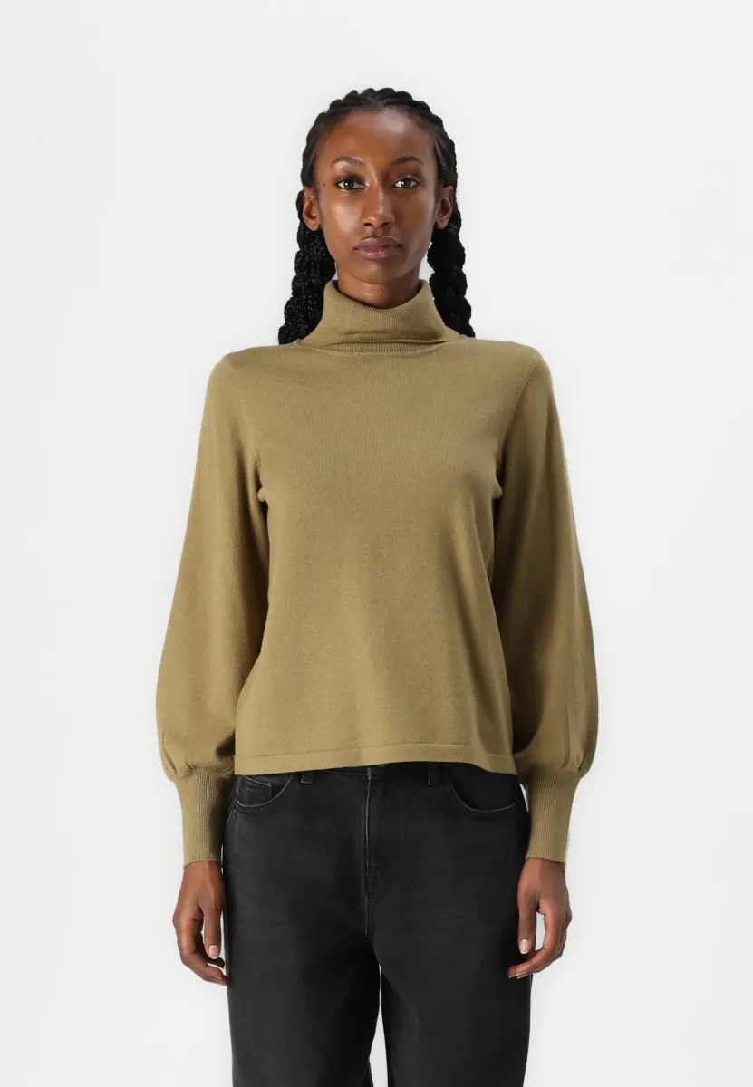 VIAMANDA TURTLE NECK  - Strickpullover - gothic olive