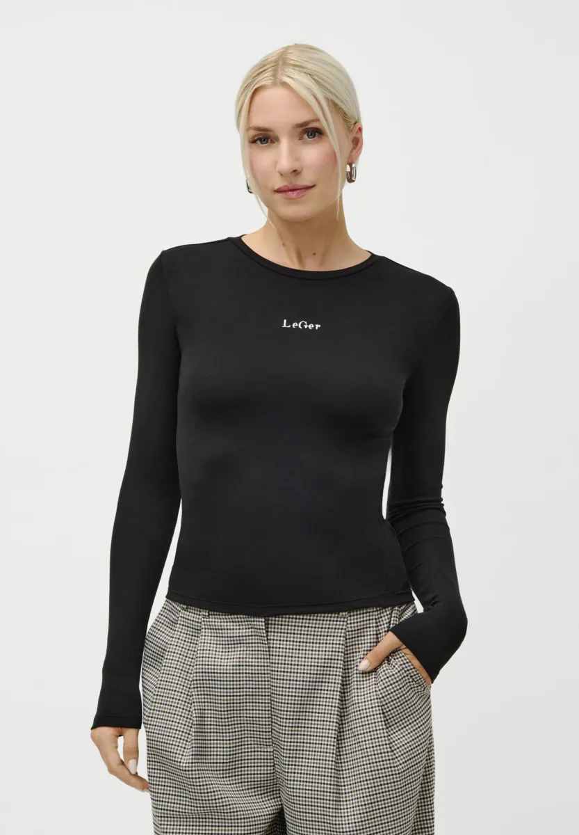 VIANNE - Langarmshirt - black/ white contrast