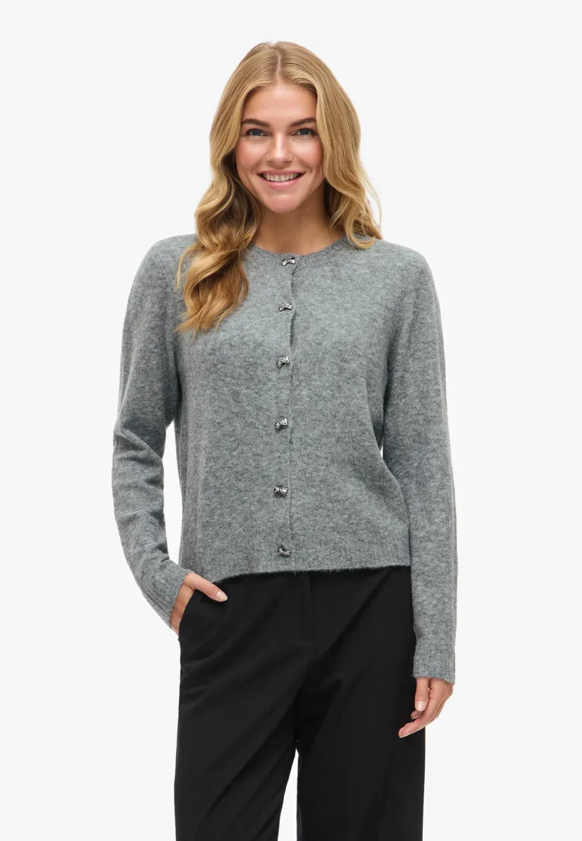 VIBRIANA - Strickjacke - medium grey