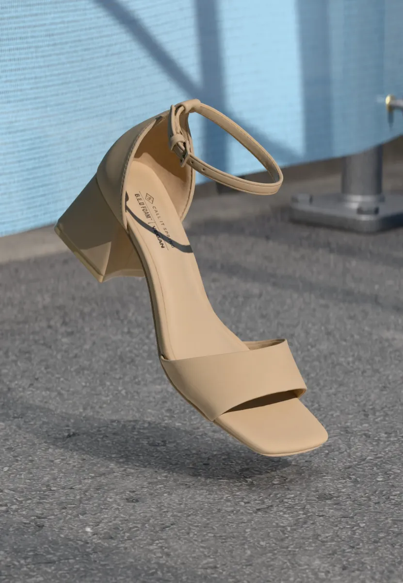 VICKI BED FOAM - Riemensandalette - beige