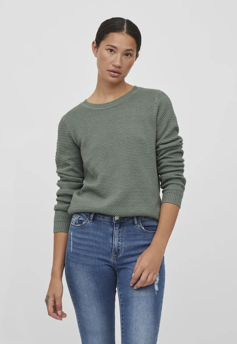 VIDALO O-NECK L/S - NOOS - Strickpullover - laurel wreath