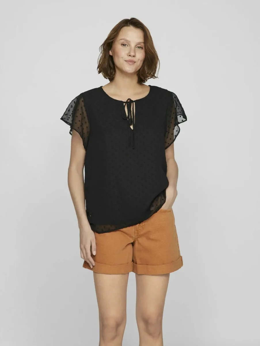 VIEDEE V-NECK  - Bluse - black