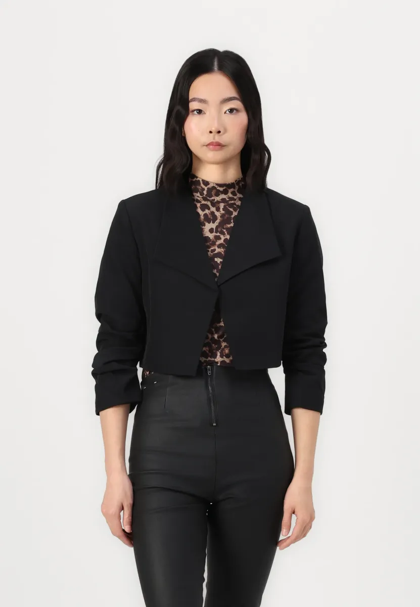 VIHER CROPPED - Blazer - black