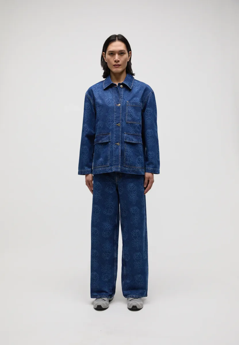 VIHKIRUUSU JACKET UNISEX - Jeansjacke - mid indigo