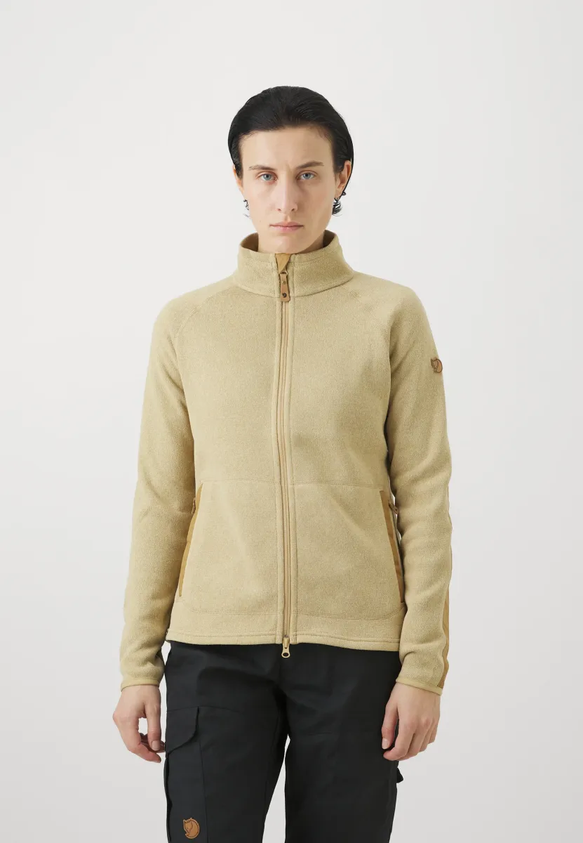 ÖVIK FLEECE ZIP SWEATER W - Fleecejacke - dune beige