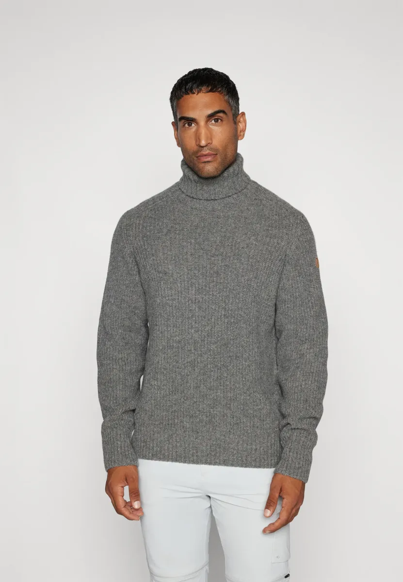 ÖVIK ROLLER NECK SWEATER M - Strickpullover - grey