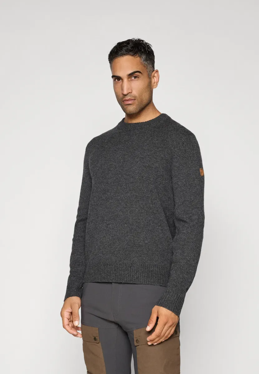 ÖVIK ROUND NECK SWEATER M - Strickpullover - dark grey