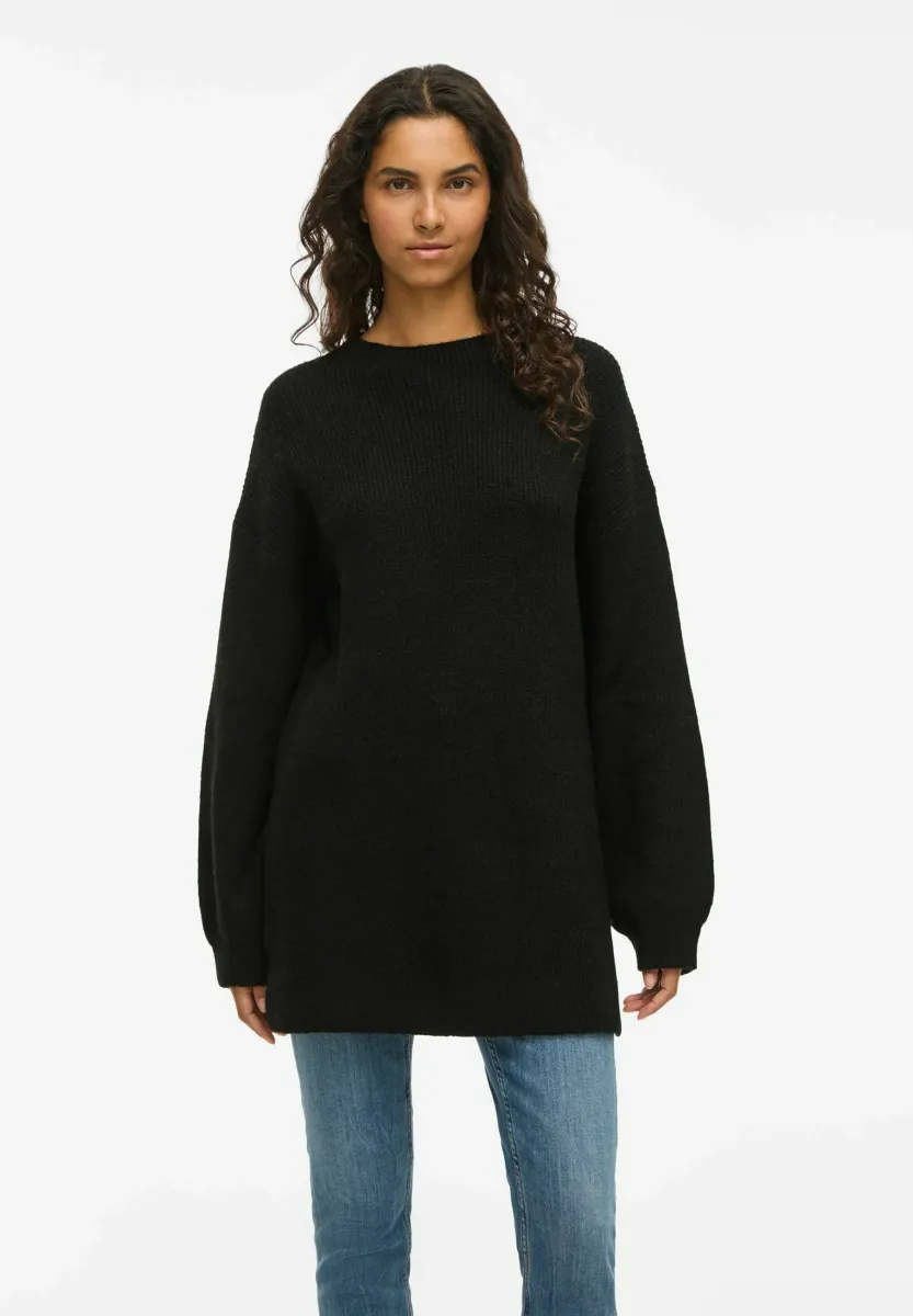 VILASSIA CREWNECK - Strickpullover - black beauty