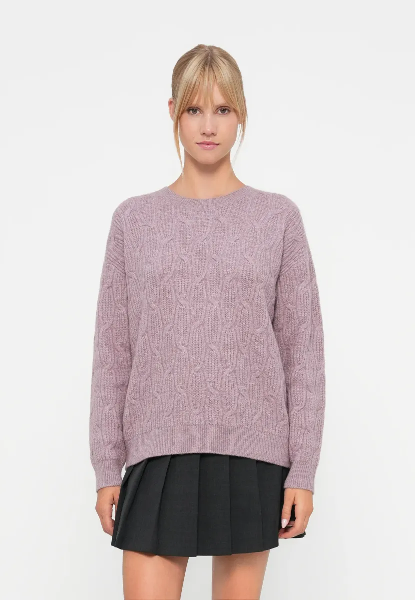 VILASSIA O NECK  - Strickpullover - toadstool melange