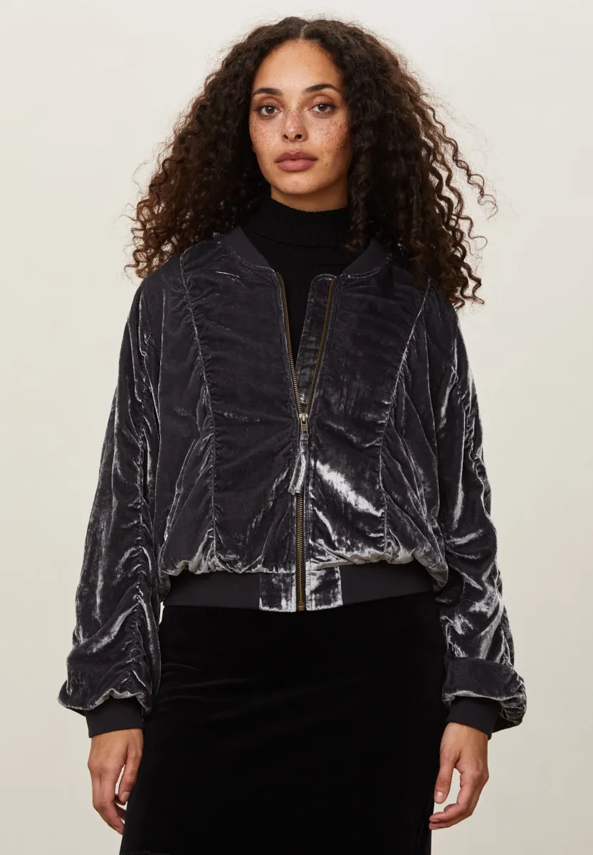 VILJA - Bomberjacke - asphalt