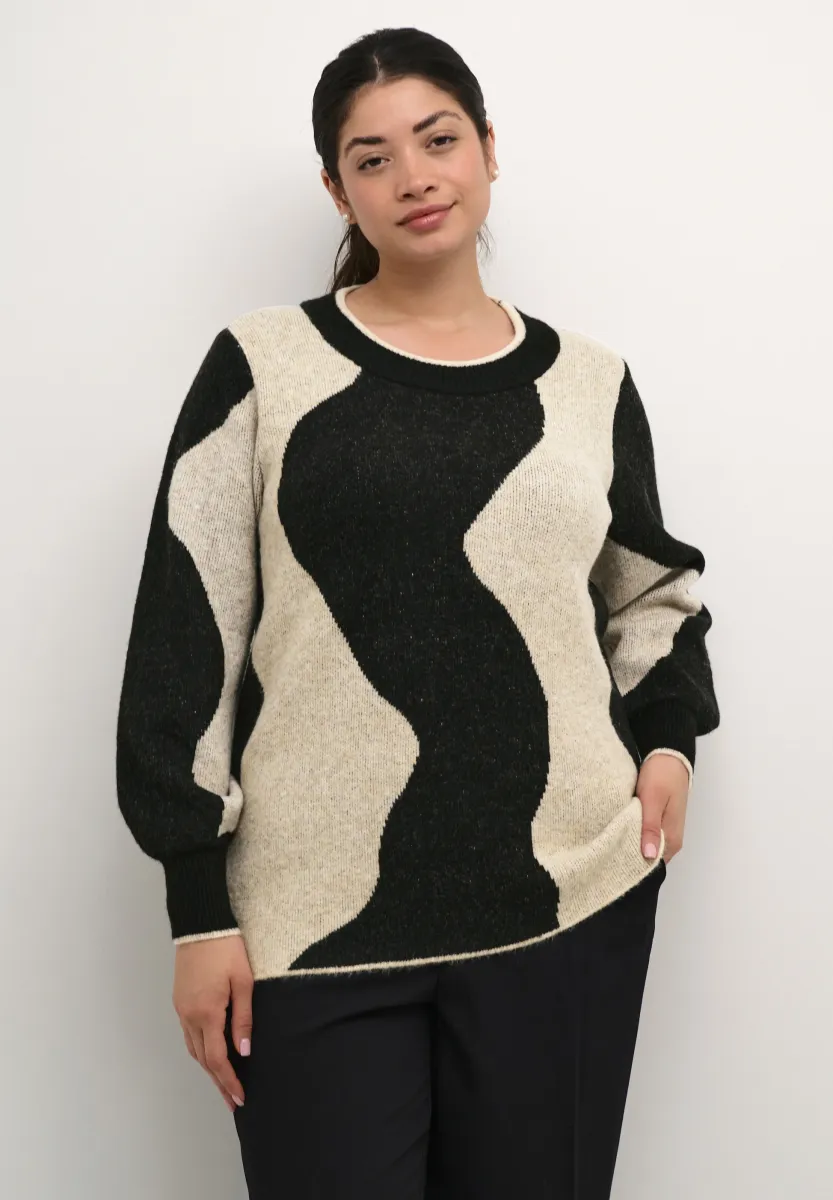VILMA - Strickpullover - abstract knit pattern