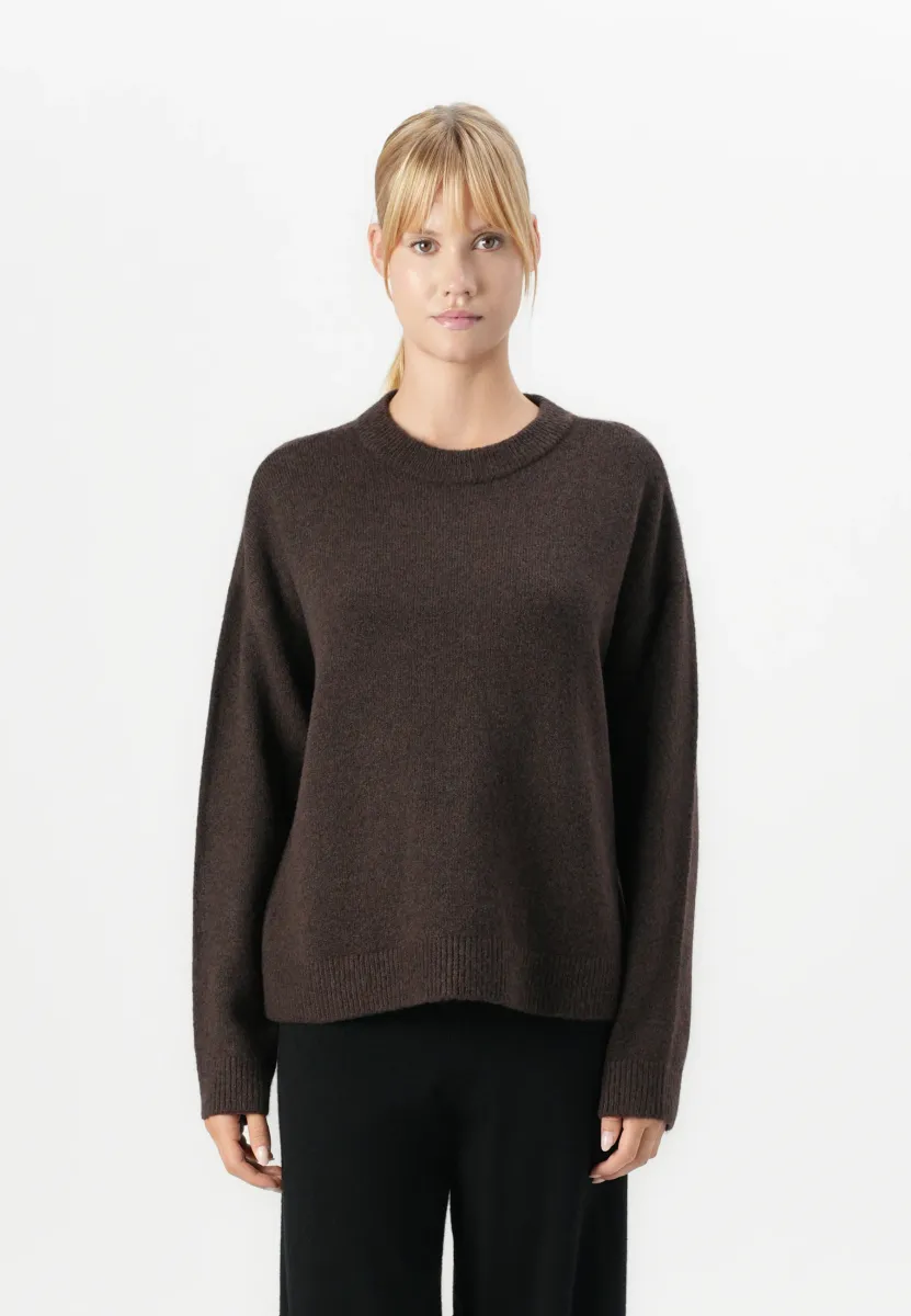 VILOLO O NECK PULLOVER - Strickpullover - coffee bean