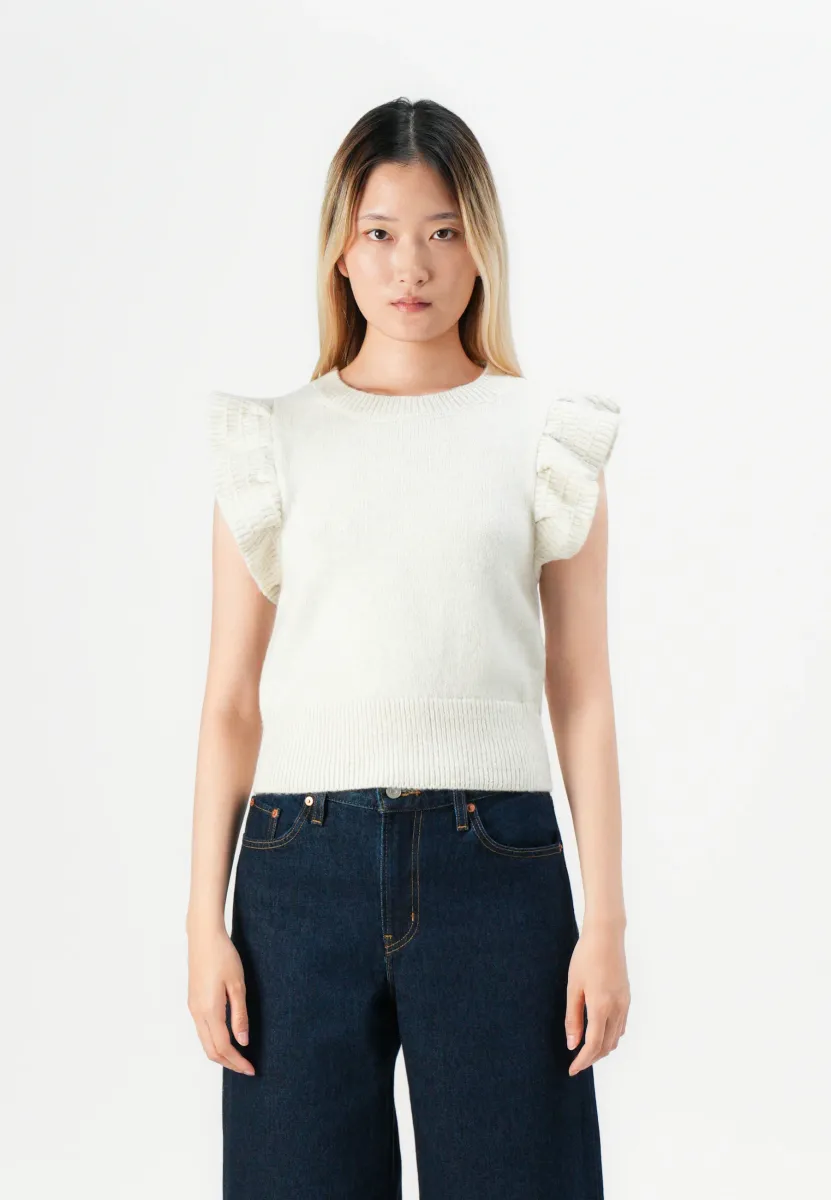 VILOVA VEST - Strickpullover - natural