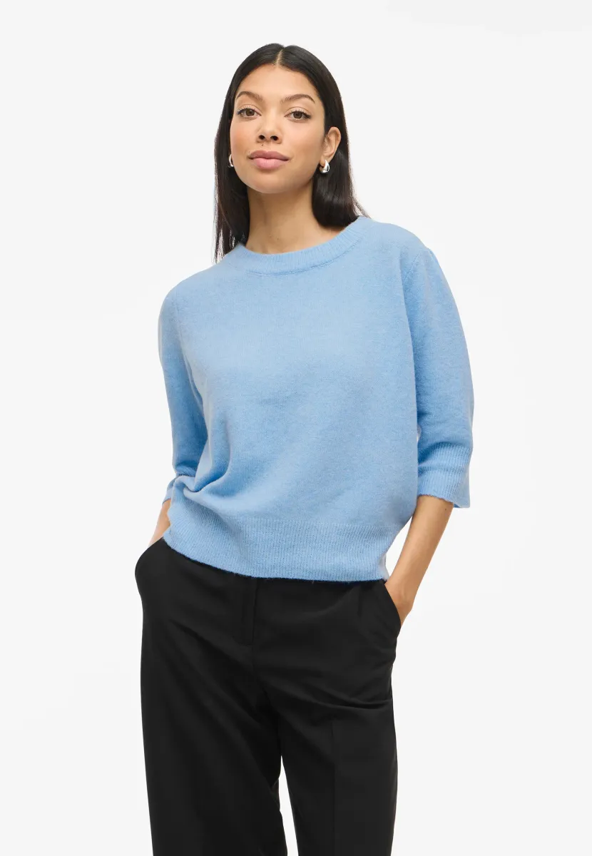 VIMALU O NECK PULLOVER - Strickpullover - kentucky blue