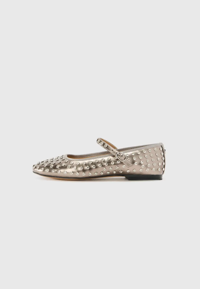 VINETTA-R - Riemchenballerina - pewter
