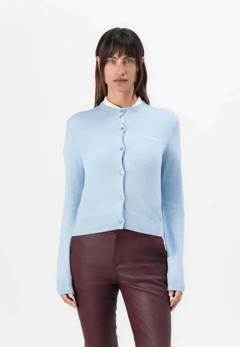 VINNY  - Strickjacke - powder blue