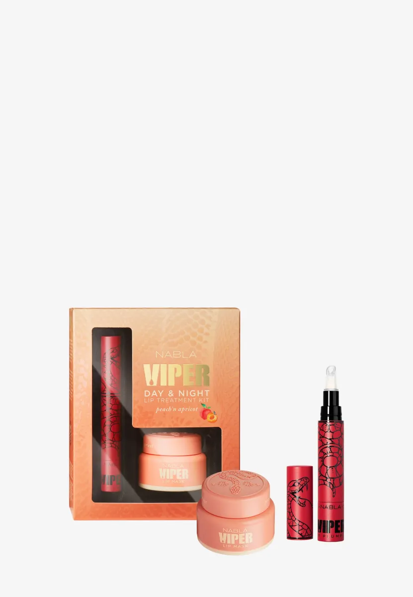 VIPER KIT PEACH'N APRICOT (LIP MASK + LIP PLUMPER) - Gesichtspflegeset - brown bronze