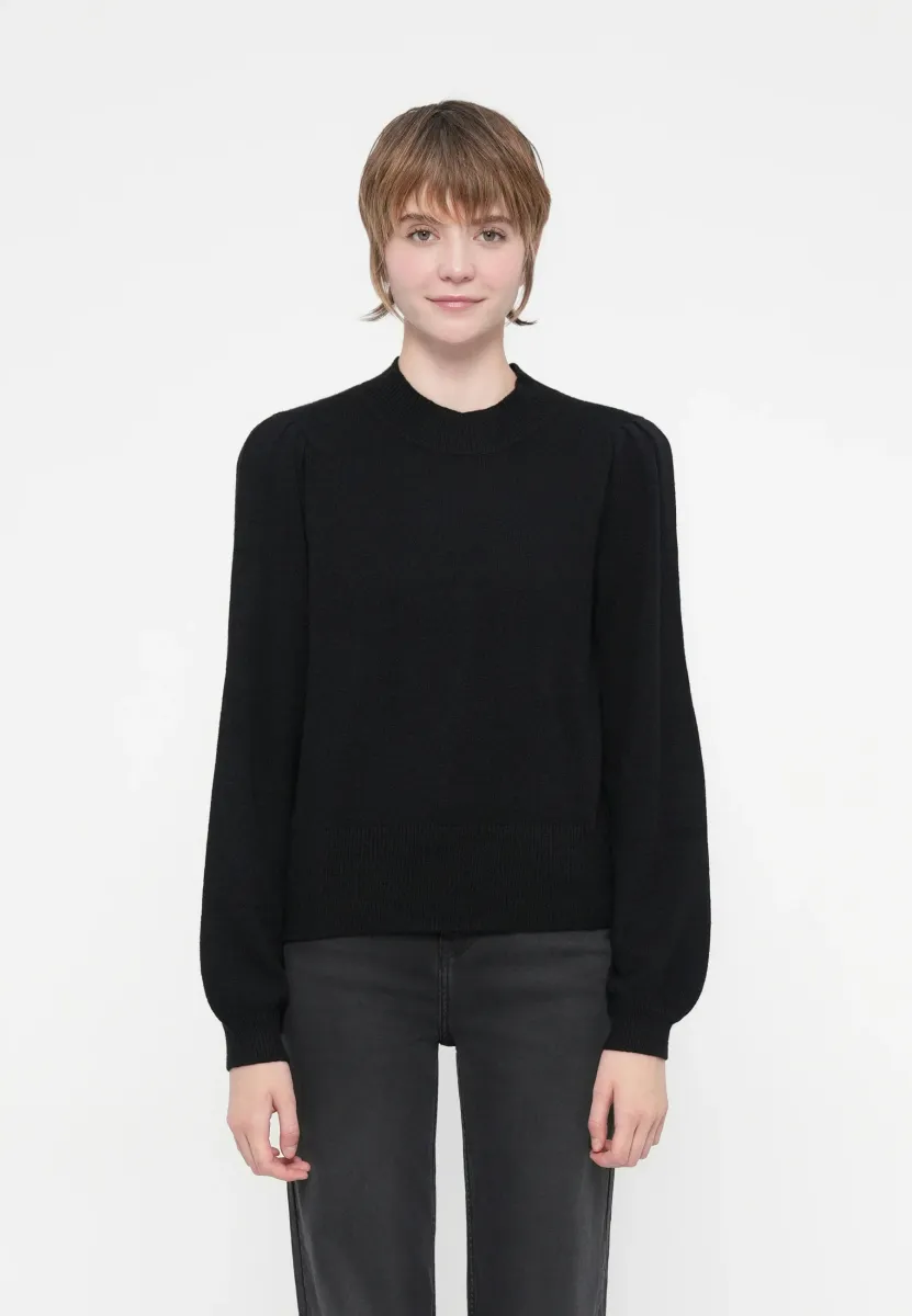 VIRIL BALLOON - Strickpullover - black