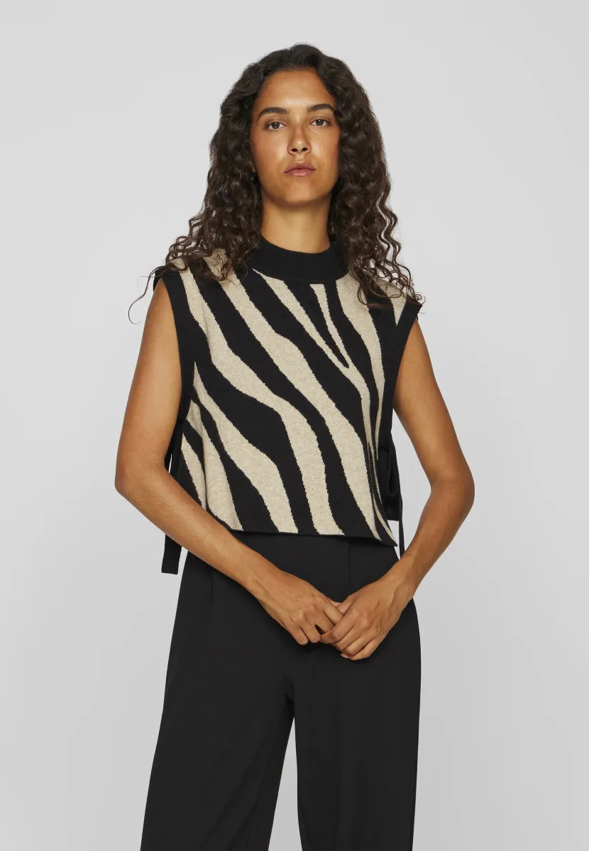 VIRIL COLLAR - Cape - black/beige