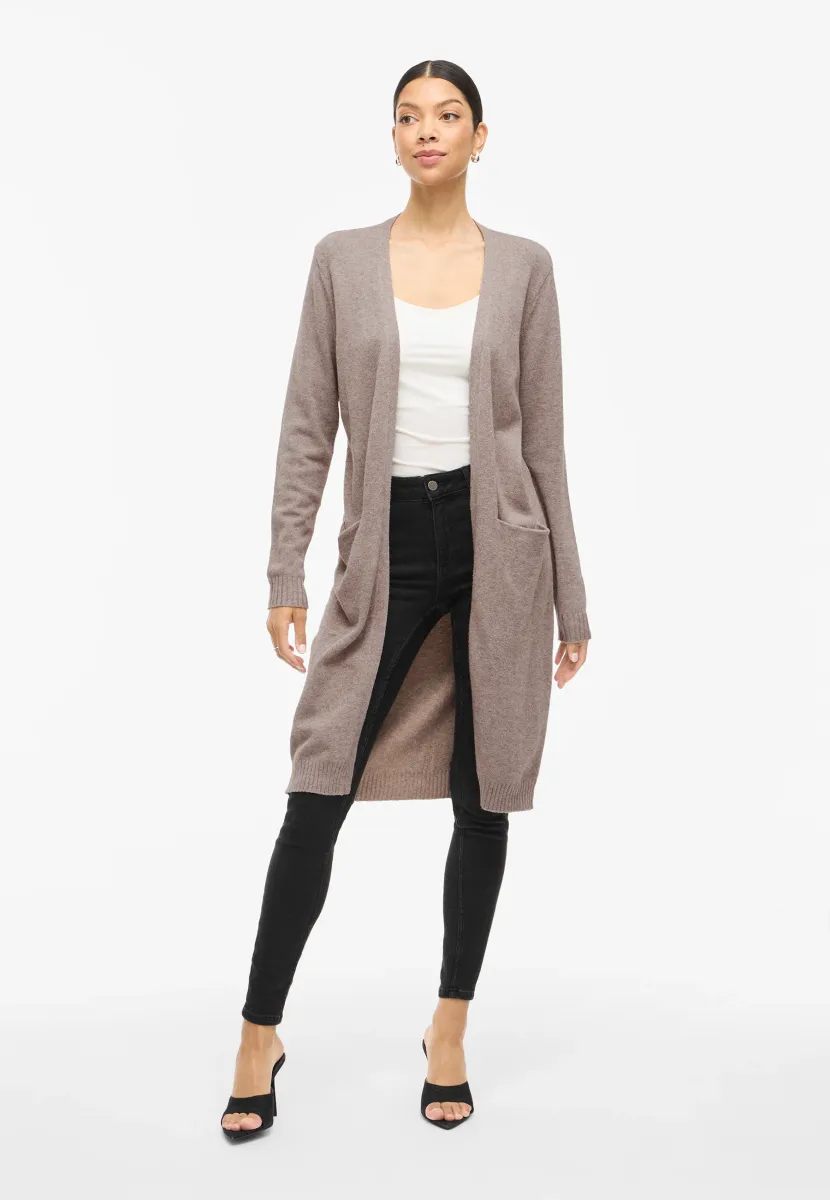 VIRIL LONG CARDIGAN - Strickjacke - brown