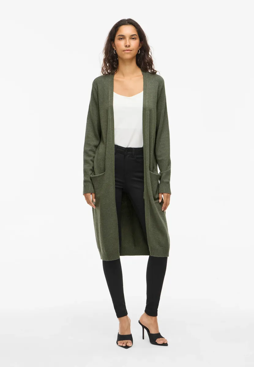 VIRIL LONG CARDIGAN - Strickjacke - dark green