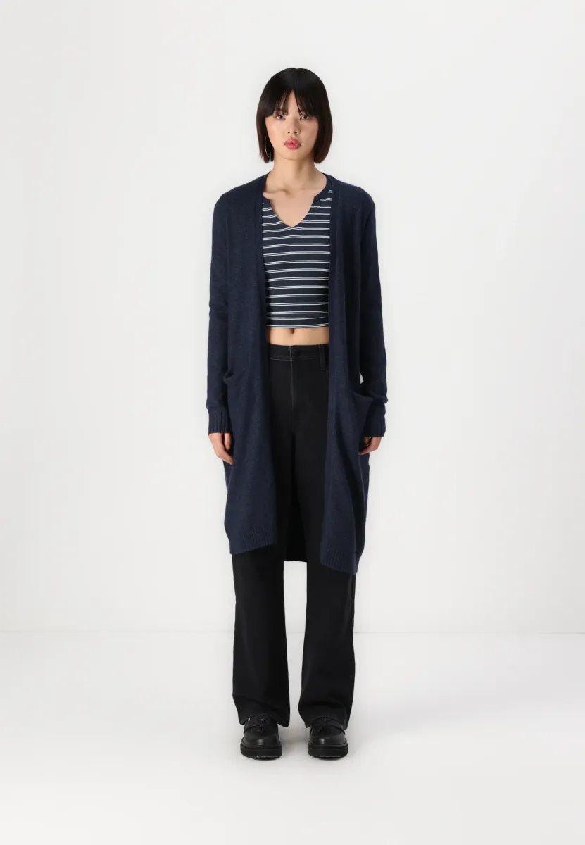VIRIL LONG CARDIGAN - Strickjacke - total eclipse