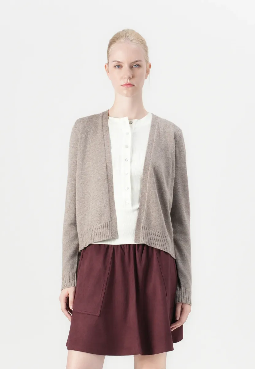VIRIL-NOOS - Strickjacke - taupe