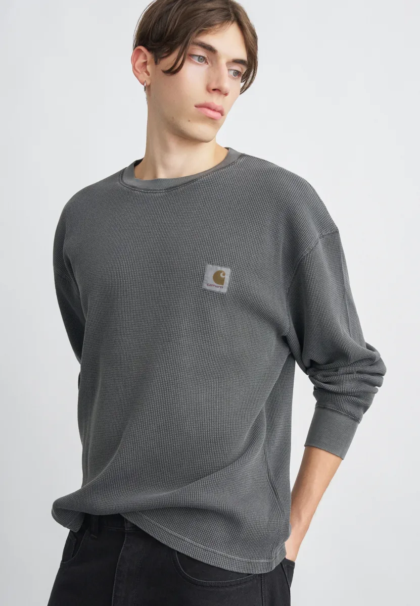 VISTA WAFFLE - Langarmshirt - black