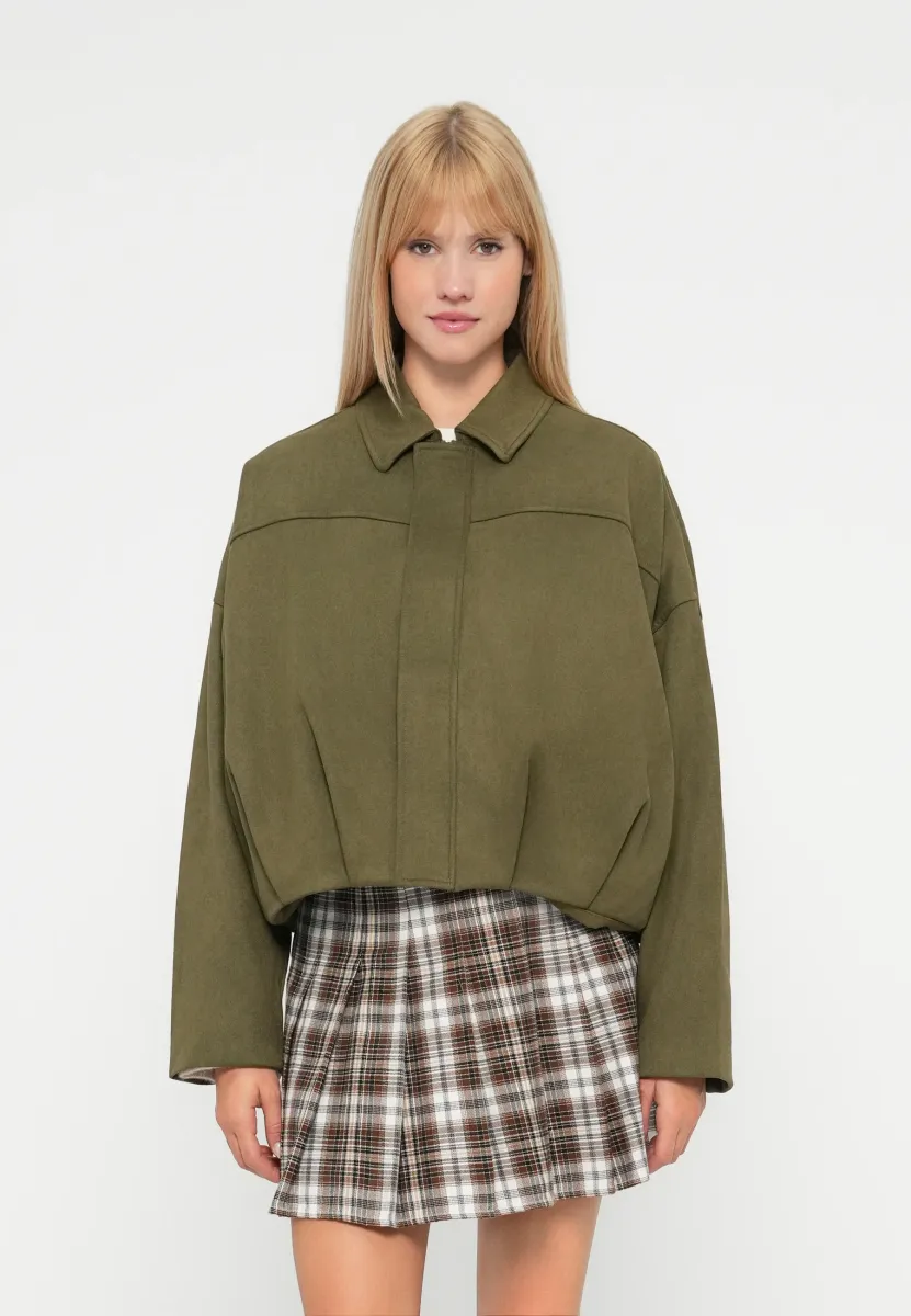 VIVIRAL L/S - Kunstlederjacke - ivy green