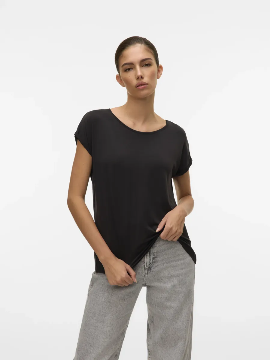 VMAVA PLAIN - T-Shirt basic - black