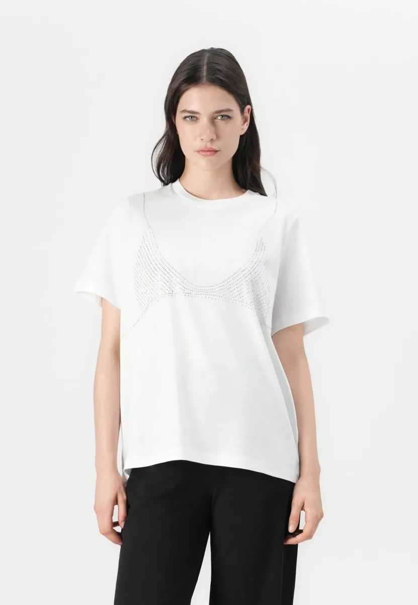 VMBENEDICTE CATY TEE - T-Shirt basic - bright white