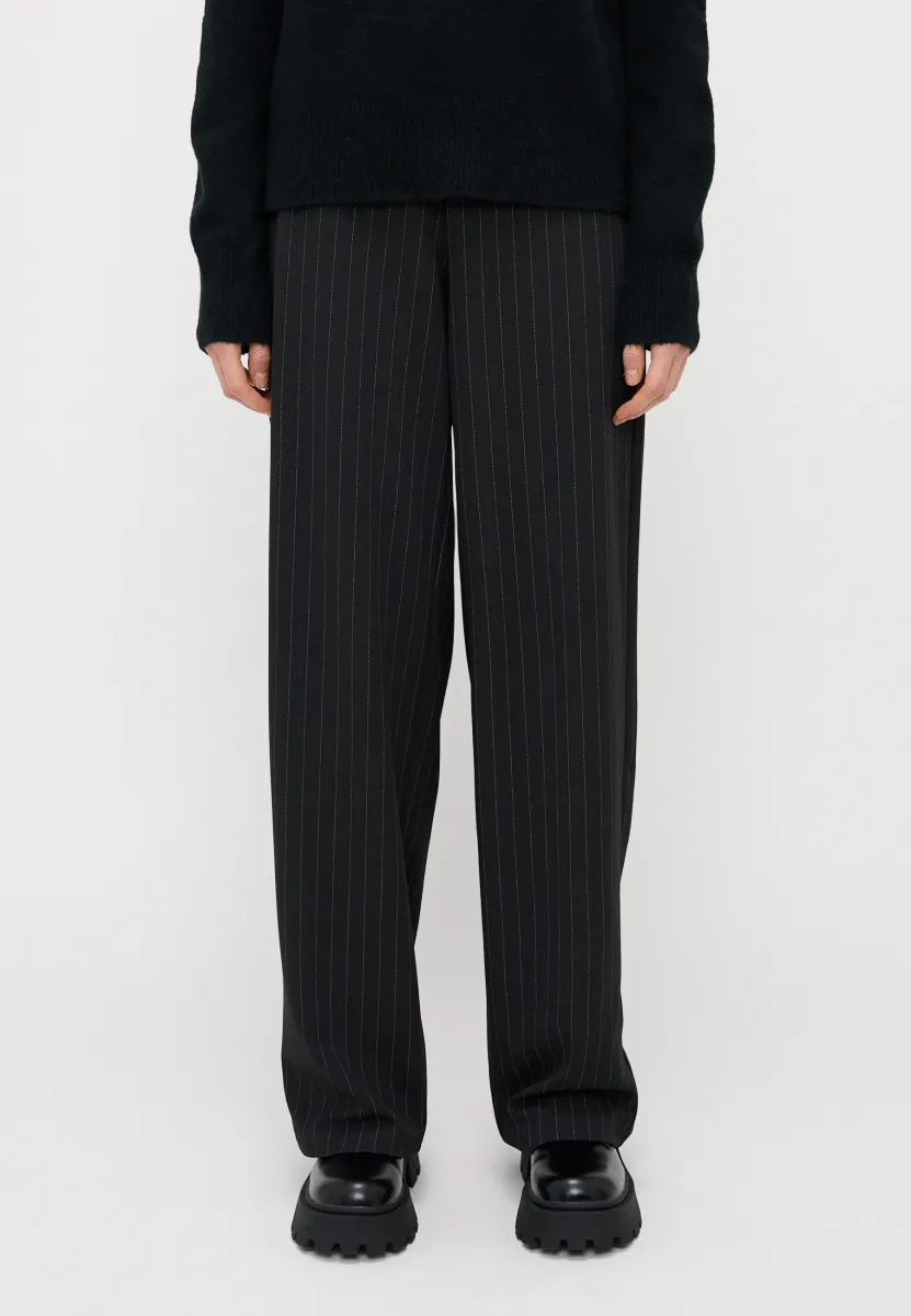 VMBERLIN MY WIDE - Stoffhose - obsidian/oatmeal