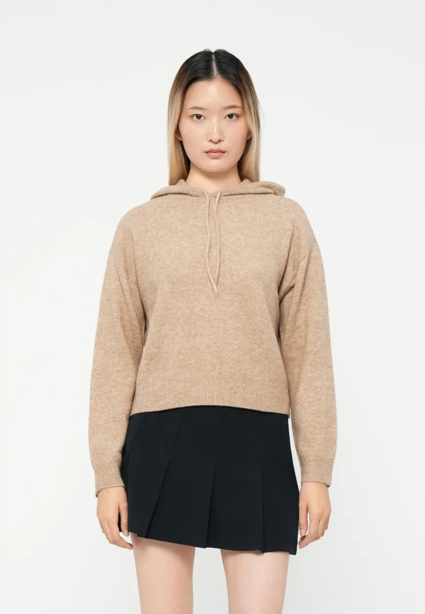 VMBESTI HOOD PULLOVER - Kapuzenpullover - silver mink melange