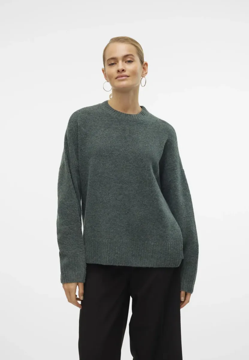 VMBOOM O NECK   - Strickpullover - balsam green