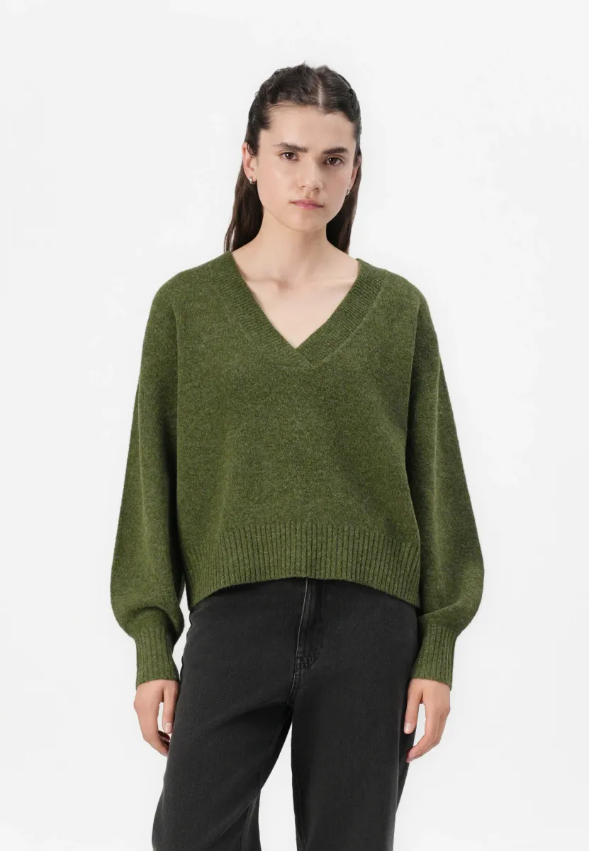 VMBOOM V NECK NOOS - Strickpullover - cypress