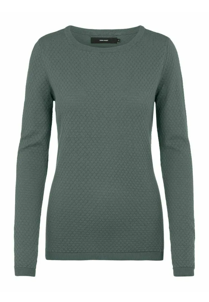 VMCARE STRUCTURE O-NECK - Strickpullover - balsam green